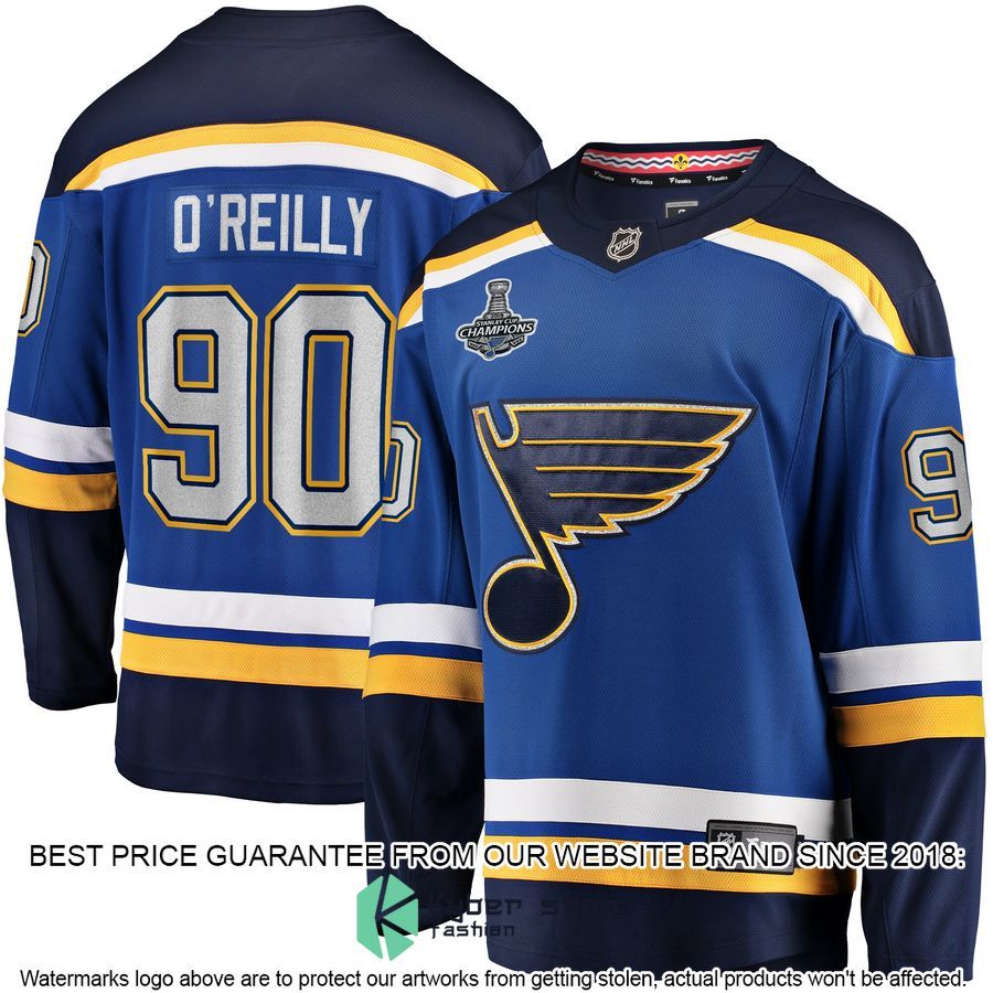 Ryan O'Reilly St. Louis Blues Banner Collection Blue Hockey Jersey