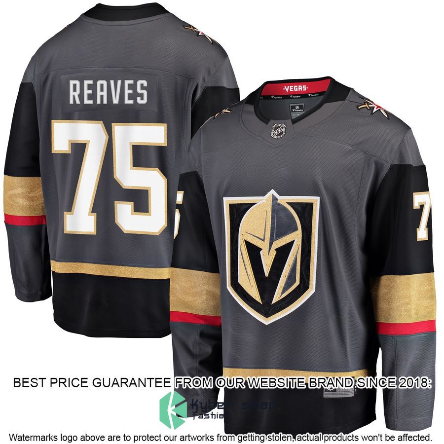 Ryan Reaves Vegas Golden Knights Premier Gray Hockey Jersey