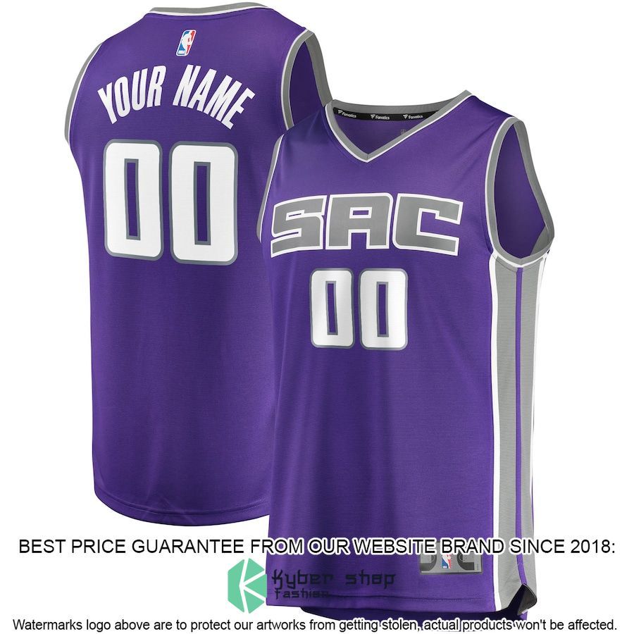 Sacramento Kings Custom Purple Basketball Jersey