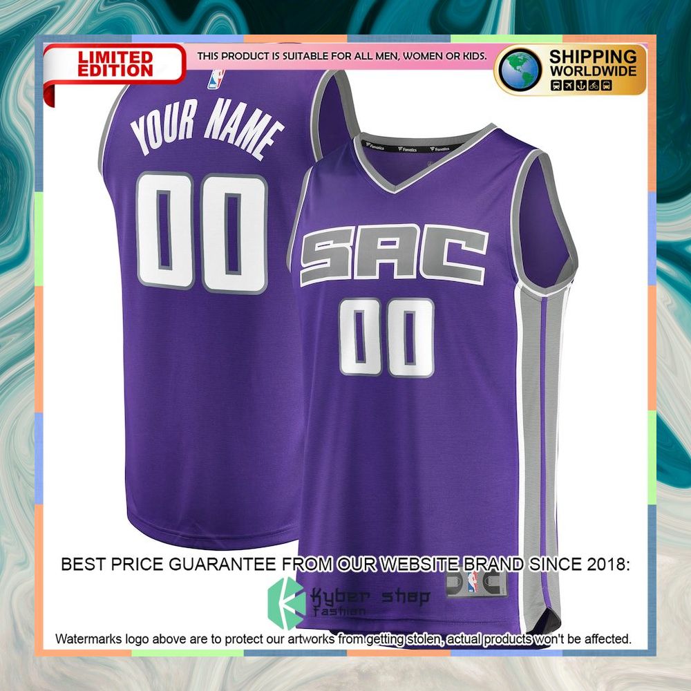 Sacramento Kings Custom Purple Basketball Jersey 4 Sacramento Kings Custom Purple Basketball Jersey word2
