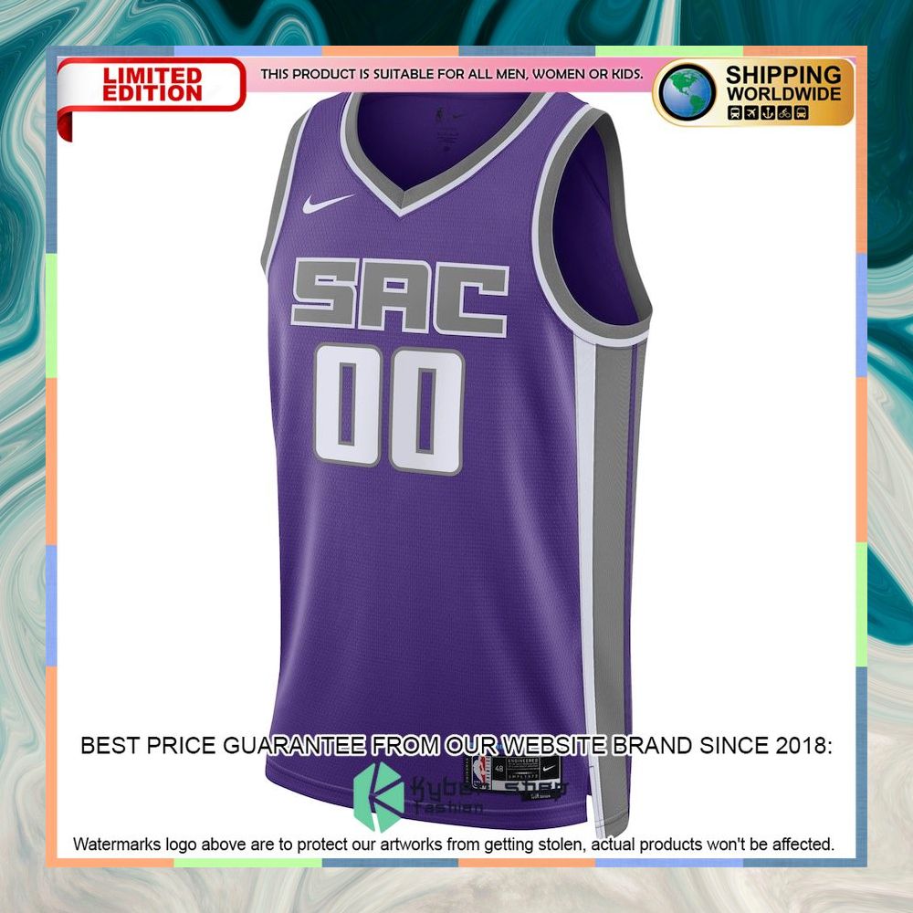 Sacramento Kings Nike Unisex 2022-23 Custom Purple Basketball Jersey 5 Sacramento Kings Nike Unisex 2022-23 Custom Purple Basketball Jersey word1
