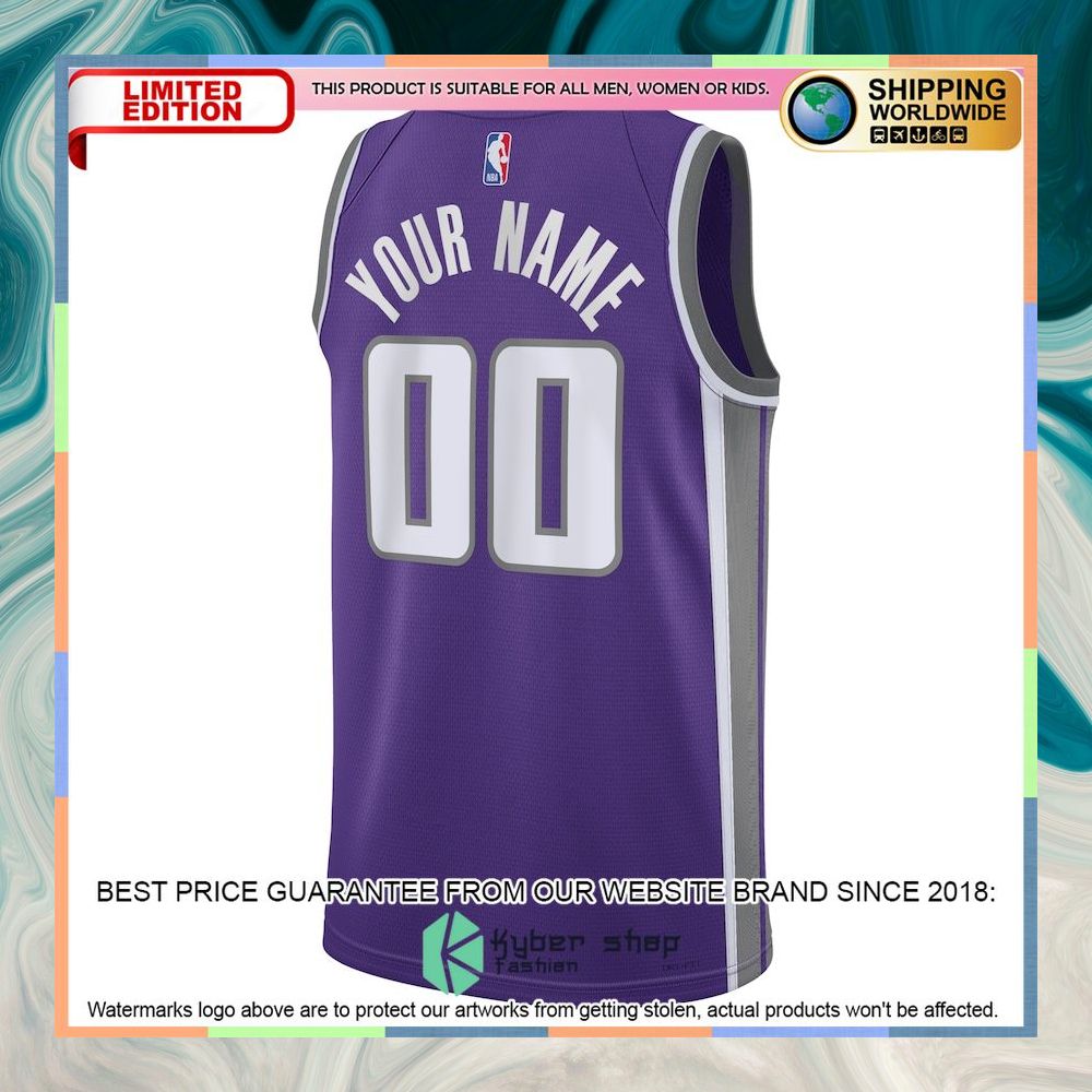 Sacramento Kings Nike Unisex 2022-23 Custom Purple Basketball Jersey 6 Sacramento Kings Nike Unisex 2022-23 Custom Purple Basketball Jersey word1