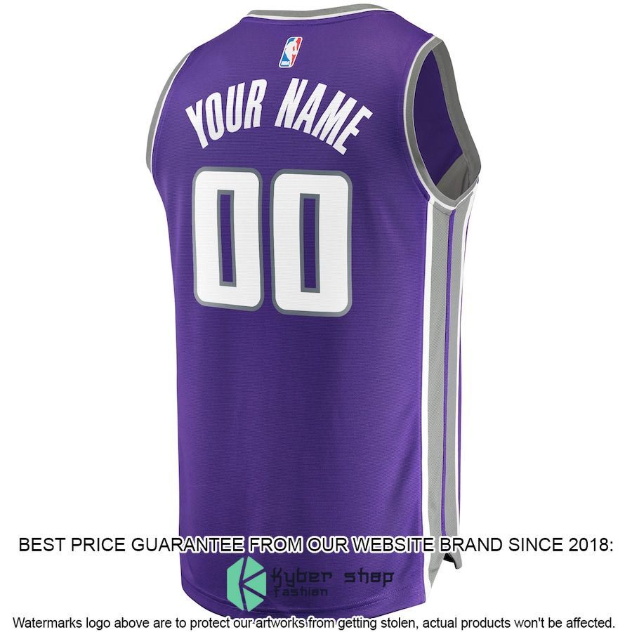 Sacramento Kings Youth Custom Purple Basketball Jersey 3 Sacramento Kings Youth Custom Purple Basketball Jersey word1