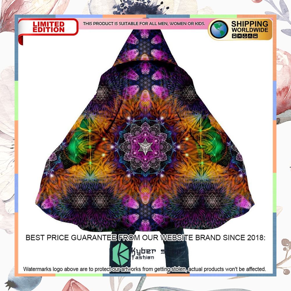 Sacred Fractals Hooded Cloak 3 Sacred Fractals Hooded Cloak word3