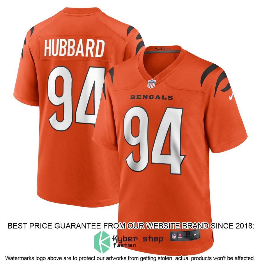 Sam Hubbard Cincinnati Bengals Alternate Orange Football Jersey