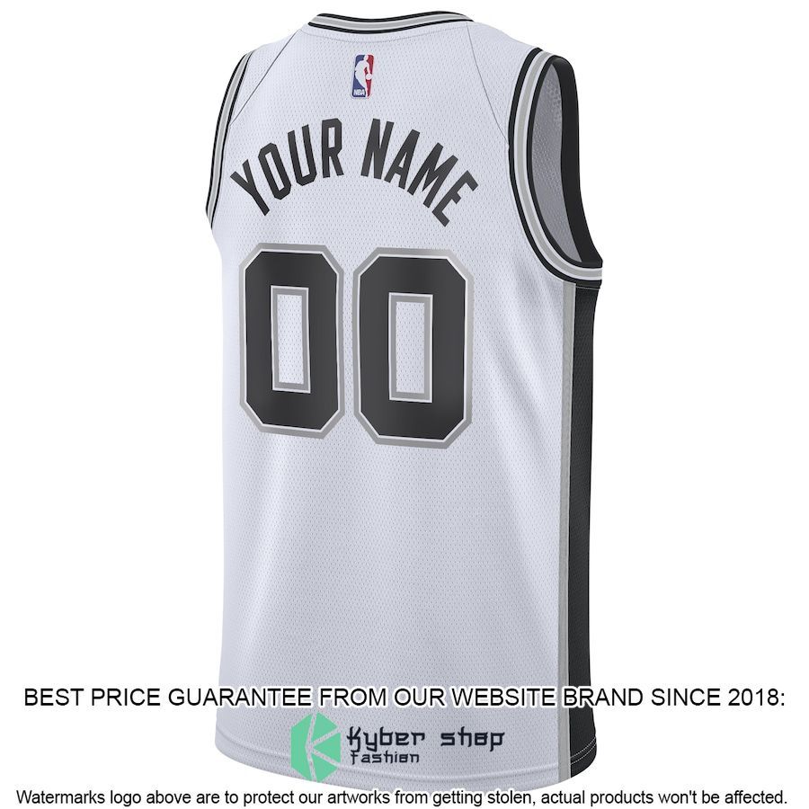 San Antonio Spurs Nike 2020-21 Custom White Basketball Jersey 3 San Antonio Spurs Nike 2020-21 Custom White Basketball Jersey word1