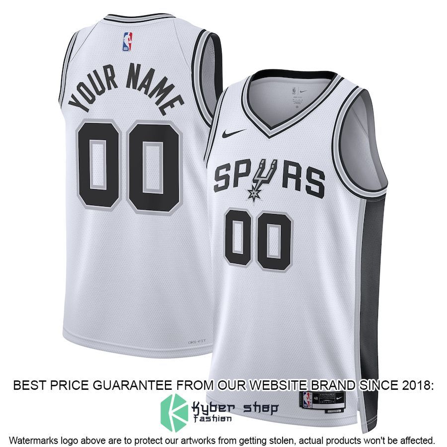 San Antonio Spurs Nike Unisex 2022-23 Custom White Basketball Jersey