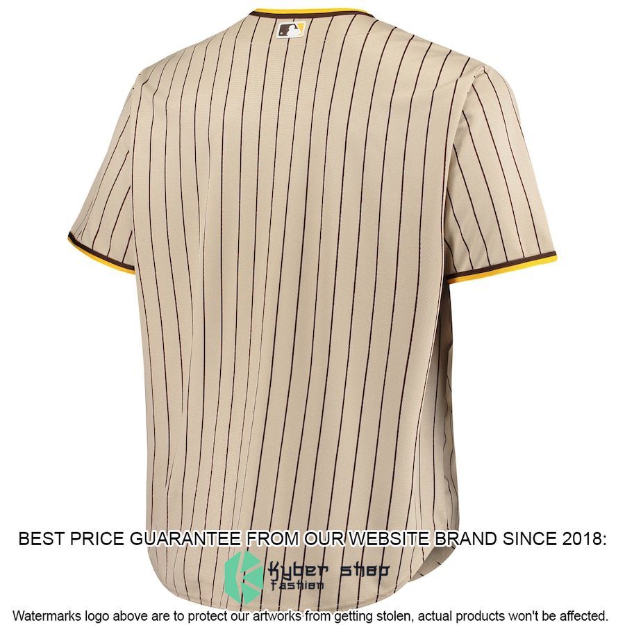 San Diego Padres Big And Tall Road Team Brown Baseball Jersey 3 San Diego Padres Big And Tall Road Team Brown Baseball Jersey word1