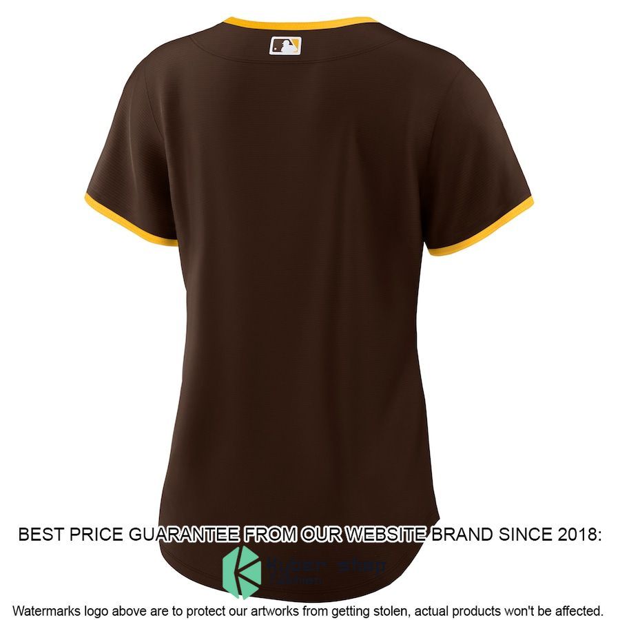 San Diego Padres Women Road Team Brown Baseball Jersey 3 San Diego Padres Women Road Team Brown Baseball Jersey word1