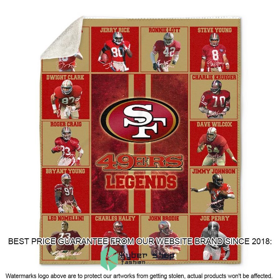 San Francisco 49ers Legends Fleece Blanket