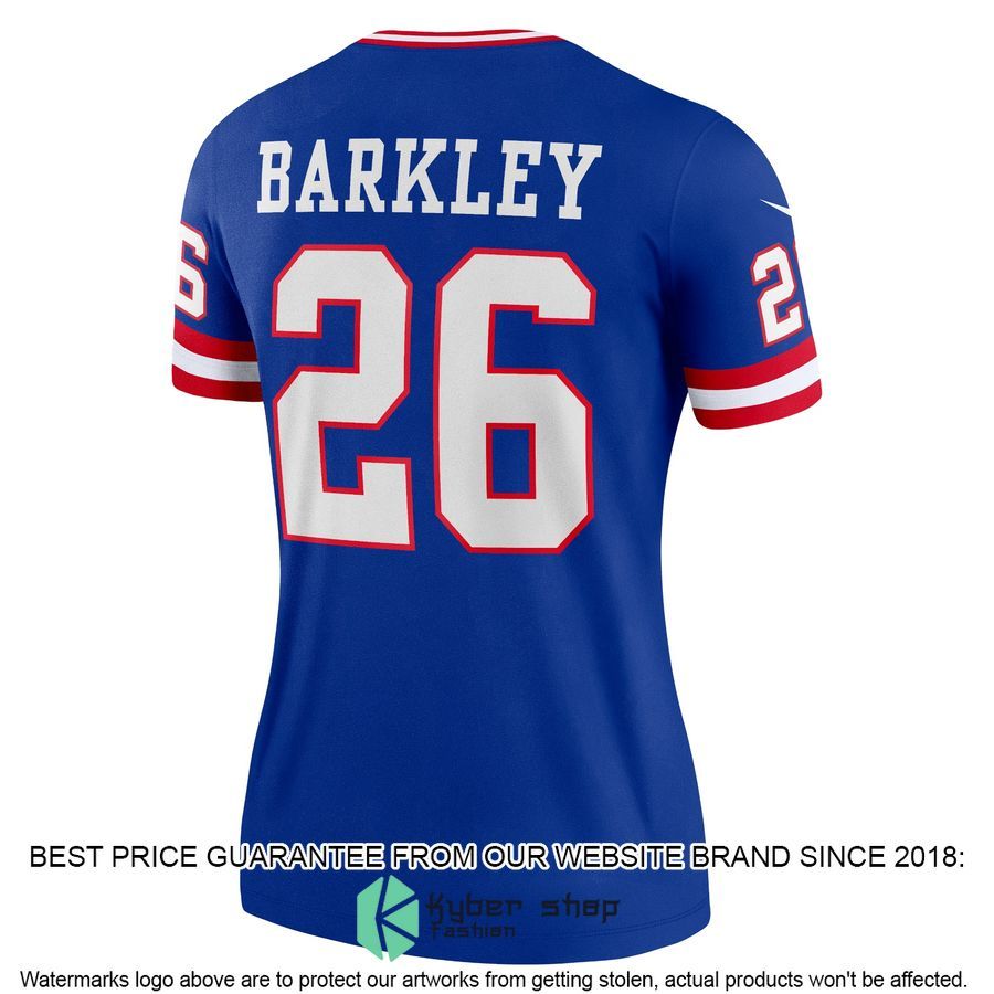 Saquon Barkley New York Giants Women's Classic Legend Royal Football Jersey 3 Saquon Barkley New York Giants Women's Classic Legend Royal Football Jersey word1