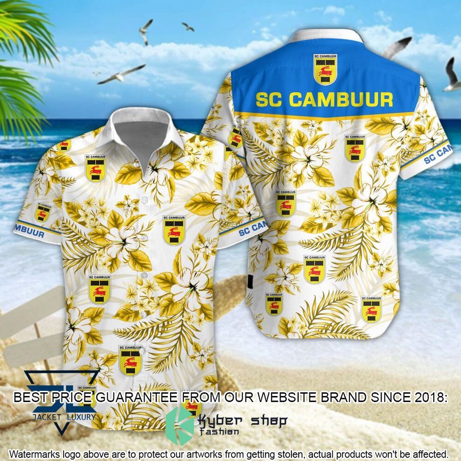SC Cambuur Hibiscus Hawaiian Shirt, Shorts