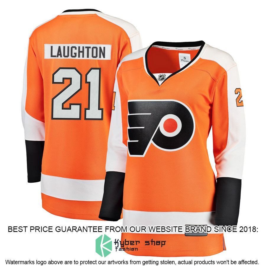 Scott Laughton Philadelphia Flyers Women's Orange Hockey Jersey