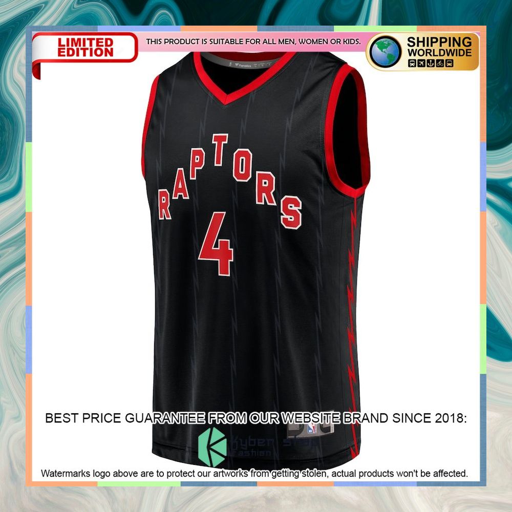 Scottie Barnes Toronto Raptors 2022-23 Black Basketball Jersey 5 Scottie Barnes Toronto Raptors 2022-23 Black Basketball Jersey word2