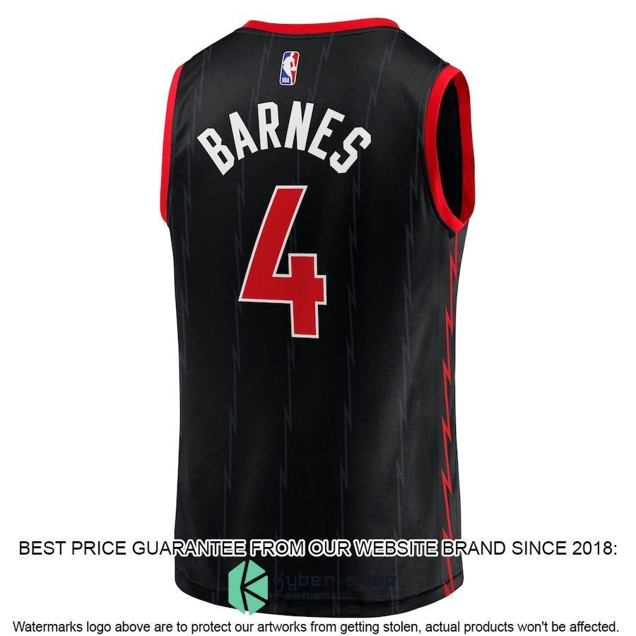 Scottie Barnes Toronto Raptors 2022-23 Black Basketball Jersey 3 Scottie Barnes Toronto Raptors 2022-23 Black Basketball Jersey word2