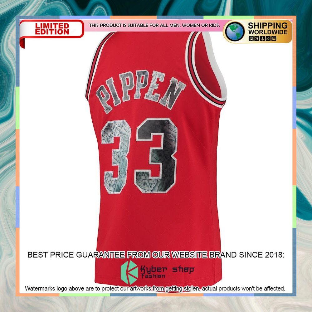Scottie Pippen Chicago Bulls Mitchell & Ness 1996-97 Hardwood Classics NBA 75th Anniversary Diamond Red Basketball Jersey 6 Scottie Pippen Chicago Bulls Mitchell & Ness 1996-97 Hardwood Classics NBA 75th Anniversary Diamond Red Basketball Jersey word1