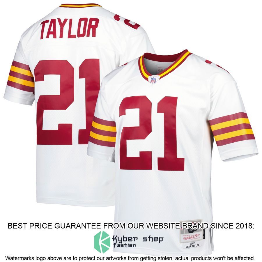 Sean Taylor Washington Football Team Mitchell & Ness 2007 Legacy Replica White Football Jersey