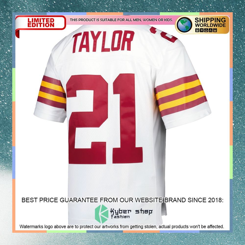 Sean Taylor Washington Football Team Mitchell & Ness 2007 Legacy Replica White Football Jersey 7 Sean Taylor Washington Football Team Mitchell & Ness 2007 Legacy Replica White Football Jersey word1
