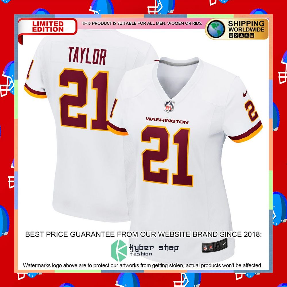 Sean Taylor Washington Football Team Women's Retired White Football Jersey 6 Sean Taylor Washington Football Team Women's Retired White Football Jersey word1