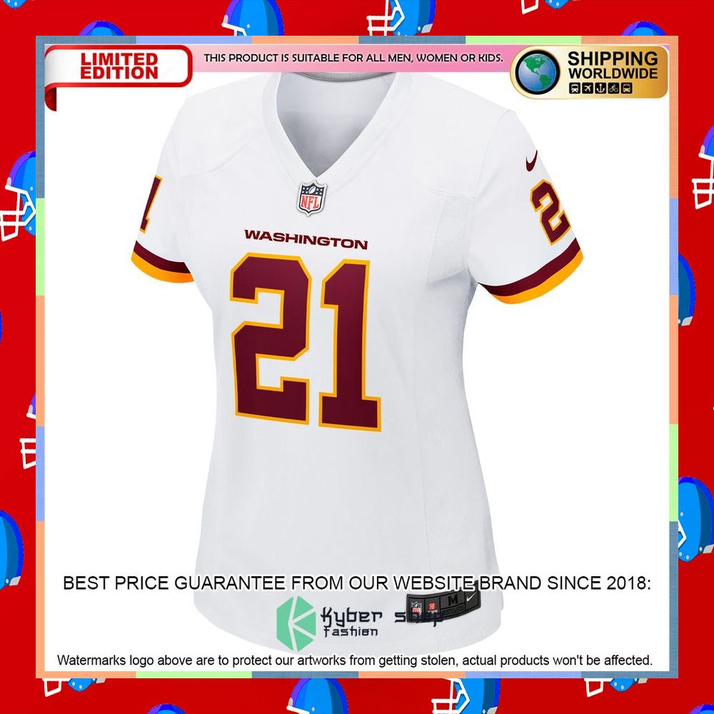 Sean Taylor Washington Football Team Women's Retired White Football Jersey 7 Sean Taylor Washington Football Team Women's Retired White Football Jersey word1