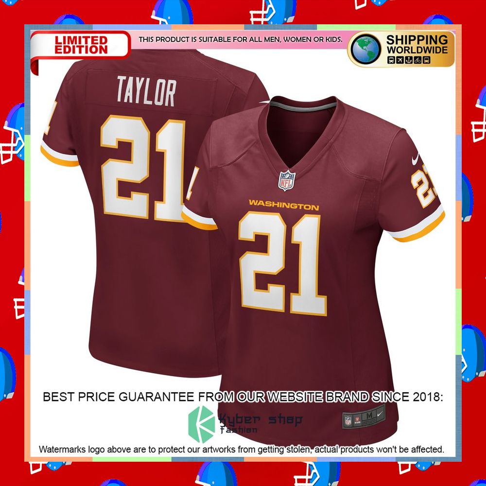 Sean Taylor Washington Football Team Women's Retired White Football Jersey 10 Sean Taylor Washington Football Team Women's Retired White Football Jersey word1