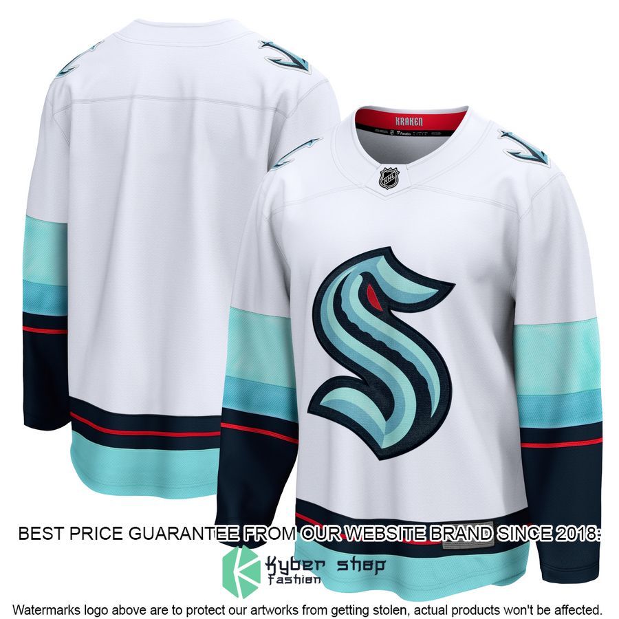 Seattle Kraken Away White Hockey Jersey 4 Seattle Kraken Away White Hockey Jersey word3