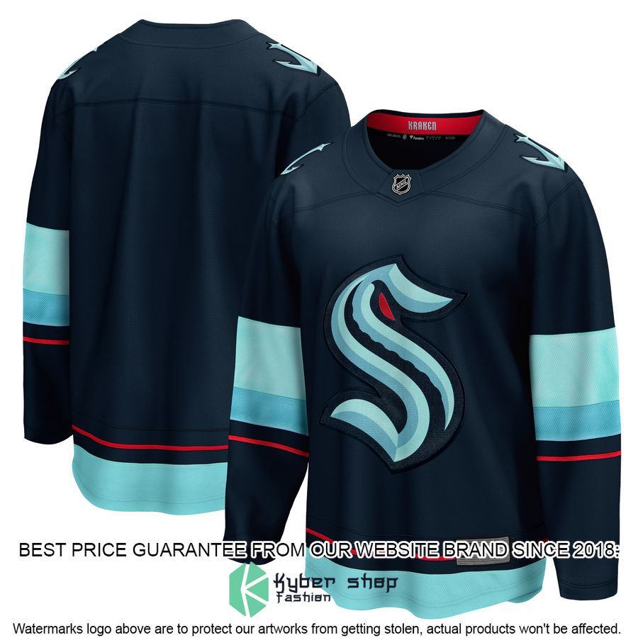 Seattle Kraken Home Navy Hockey Jersey 4 Seattle Kraken Home Navy Hockey Jersey word1