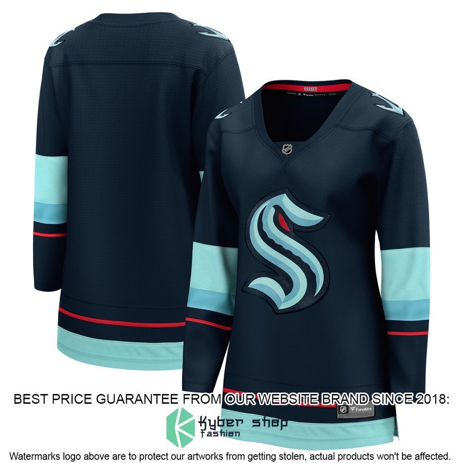 Seattle Kraken Women's Home Navy Hockey Jersey