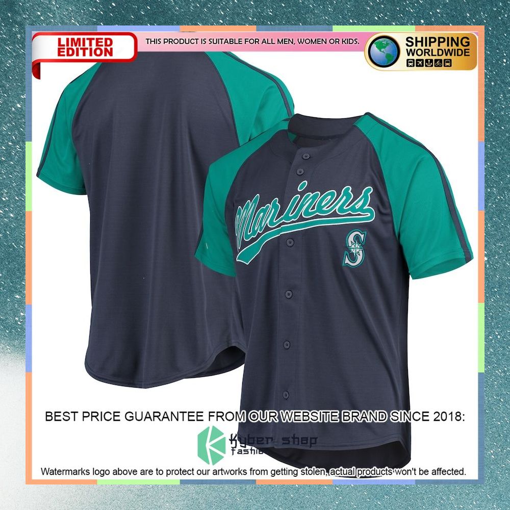 Seattle Mariners Stitches Navy Baseball Jersey 4 Seattle Mariners Stitches Navy Baseball Jersey word1