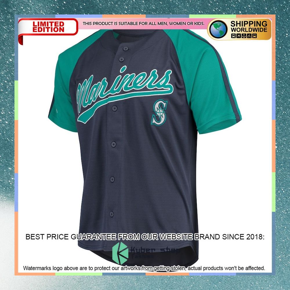 Seattle Mariners Stitches Navy Baseball Jersey 5 Seattle Mariners Stitches Navy Baseball Jersey word1