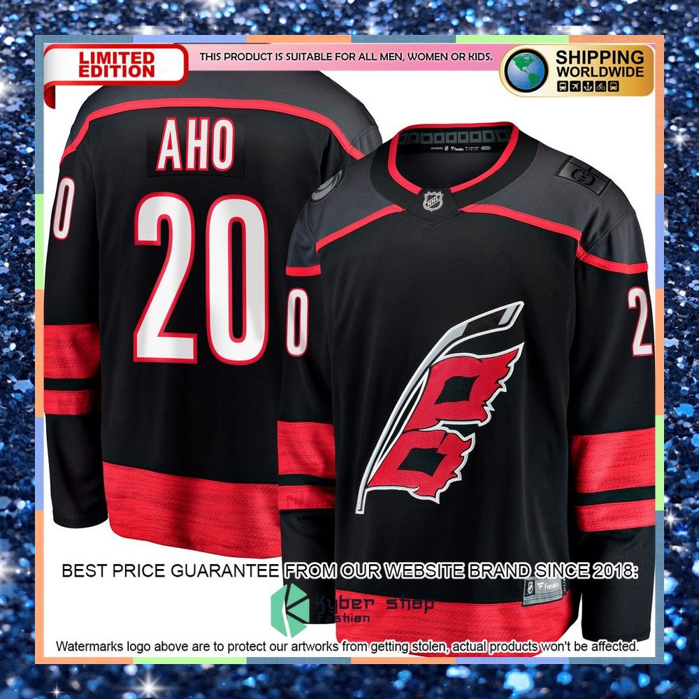 Sebastian Aho Carolina Hurricanes Alternate Premier Black Hockey Jersey 6 Sebastian Aho Carolina Hurricanes Alternate Premier Black Hockey Jersey word3
