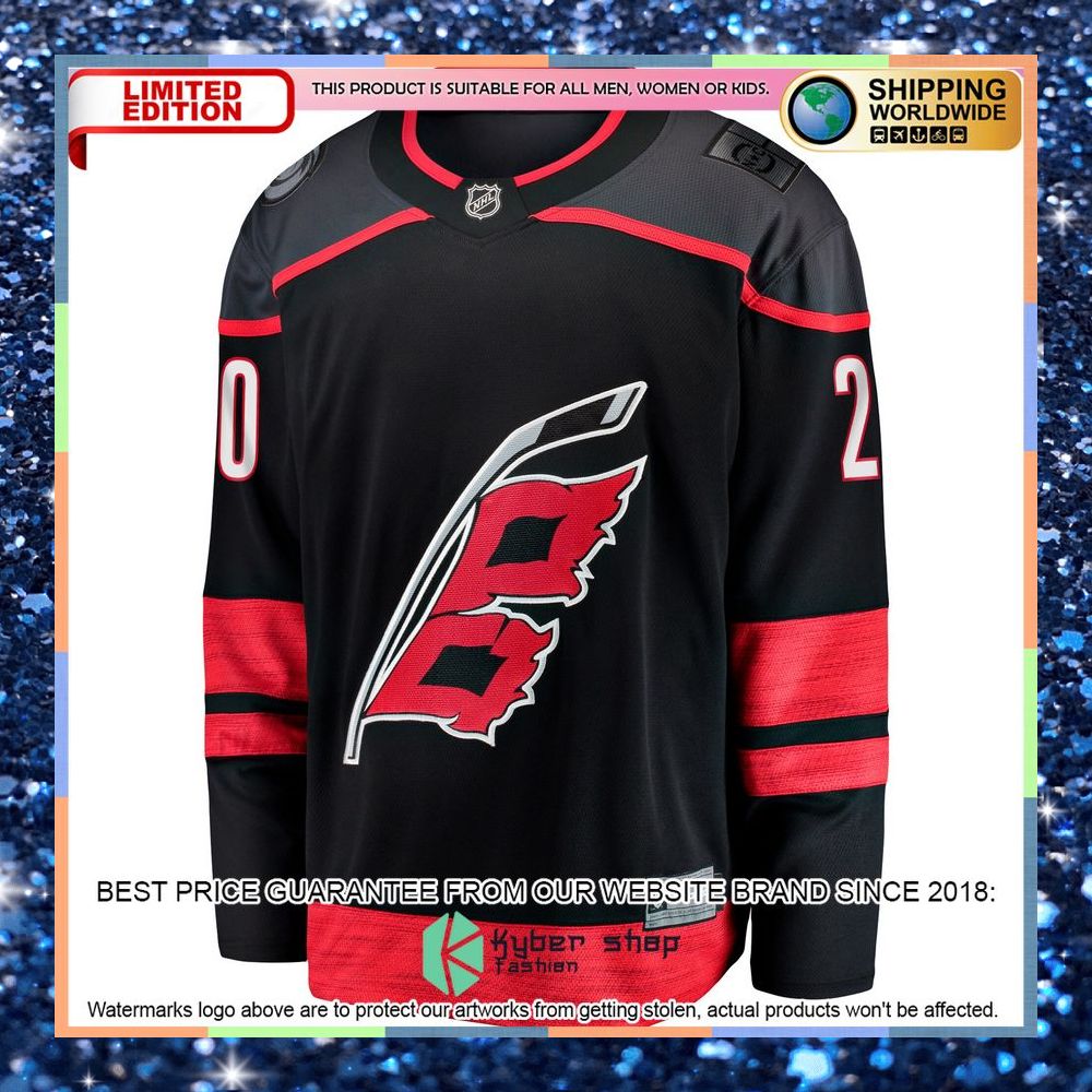 Sebastian Aho Carolina Hurricanes Alternate Premier Black Hockey Jersey 7 Sebastian Aho Carolina Hurricanes Alternate Premier Black Hockey Jersey word3