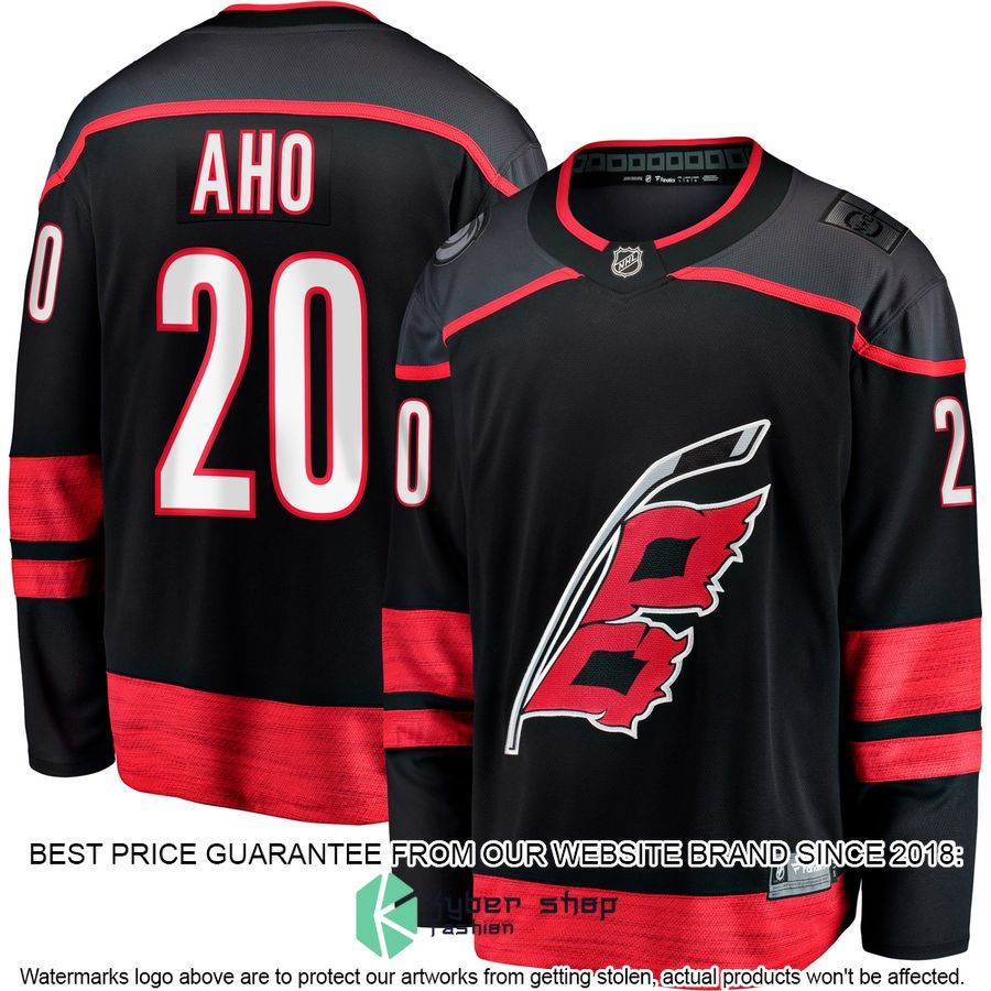 Sebastian Aho Carolina Hurricanes Alternate Premier Black Hockey Jersey 4 Sebastian Aho Carolina Hurricanes Alternate Premier Black Hockey Jersey word3
