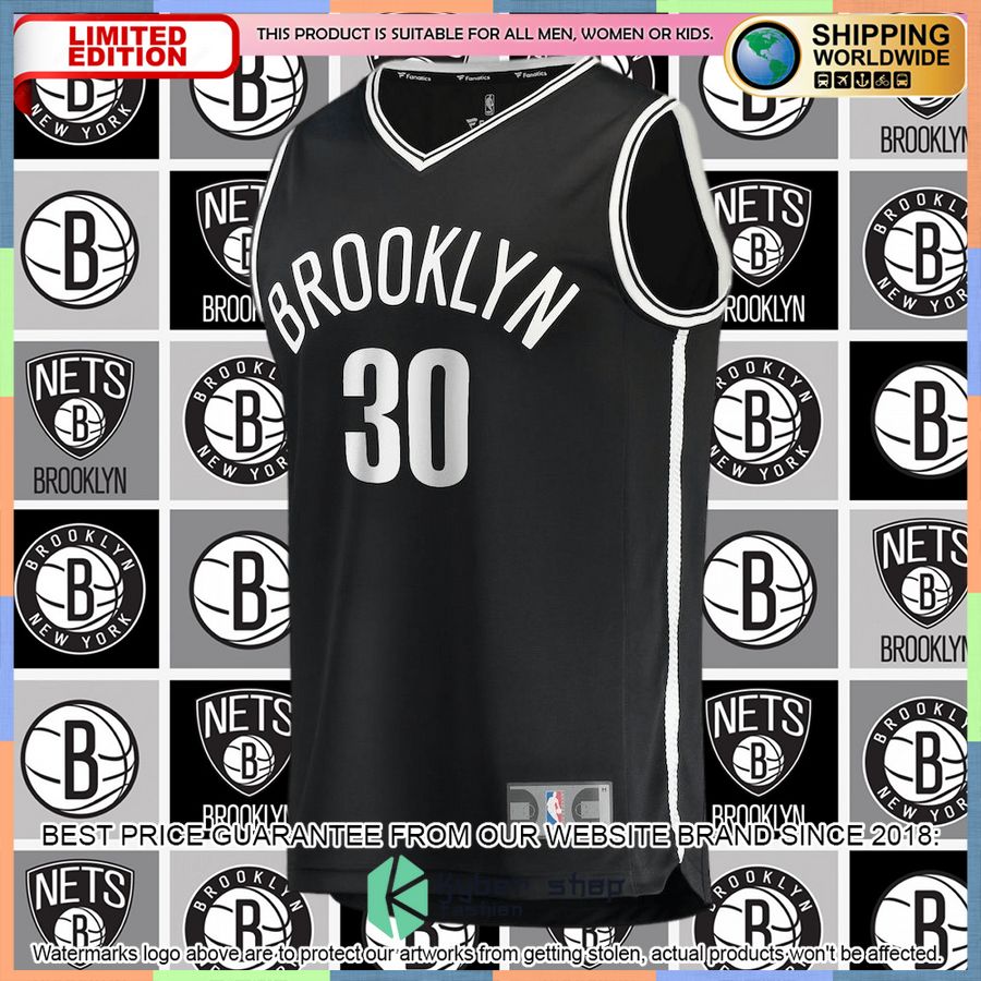 Seth Curry Brooklyn Nets 2021-22 Black Basketball Jersey 5 Seth Curry Brooklyn Nets 2021-22 Black Basketball Jersey word1
