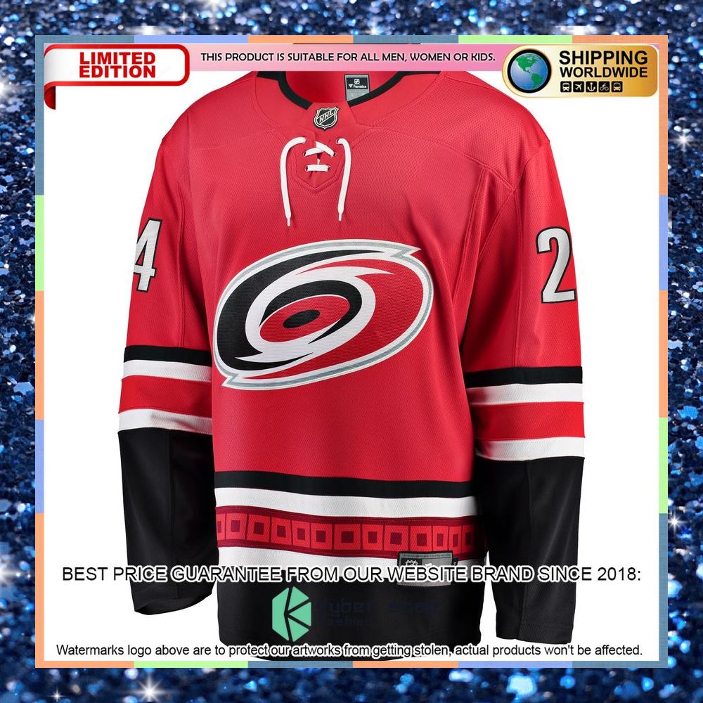 Seth Jarvis Carolina Hurricanes Home Red Hockey Jersey 6 Seth Jarvis Carolina Hurricanes Home Red Hockey Jersey word2