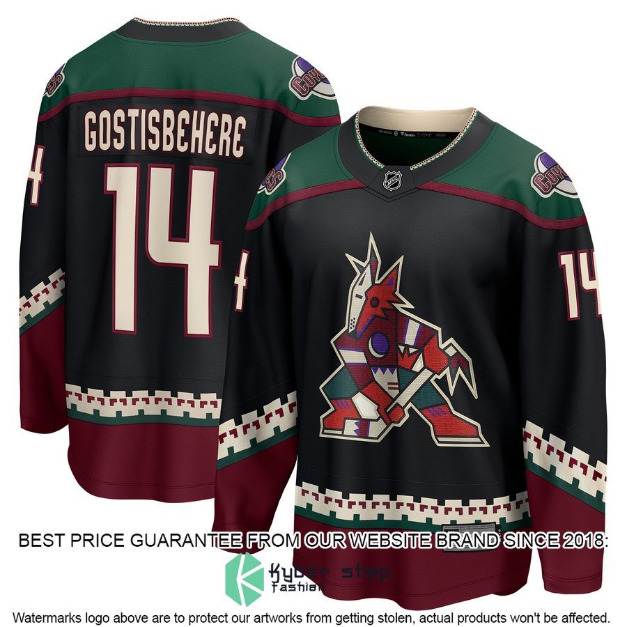 Shayne Gostisbehere Arizona Coyotes Black Hockey Jersey