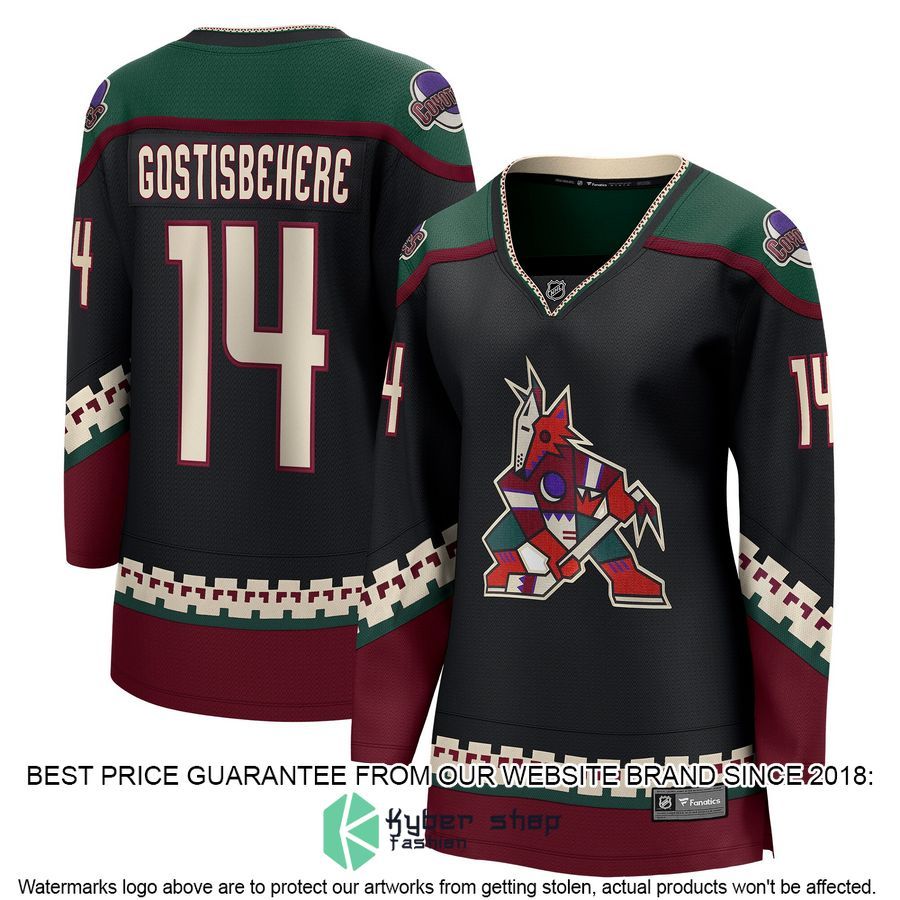 Shayne Gostisbehere Arizona Coyotes Women's Black Hockey Jersey