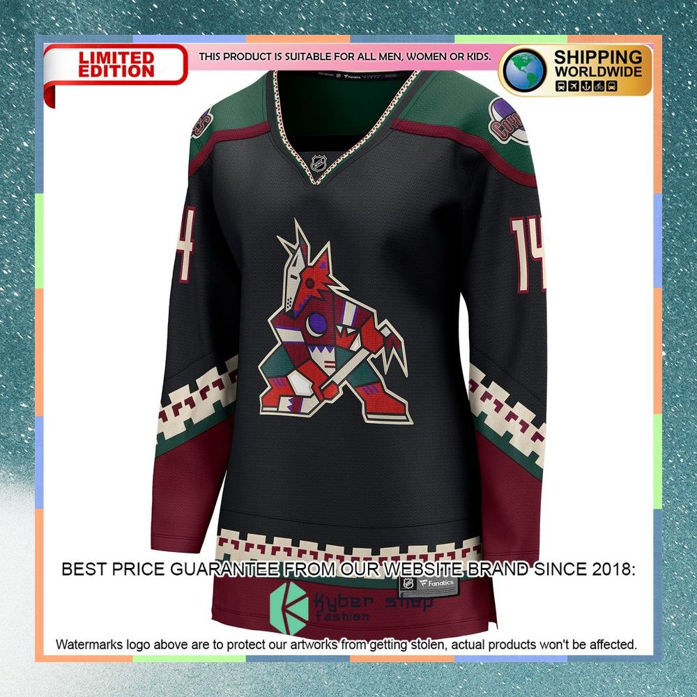 Shayne Gostisbehere Arizona Coyotes Women's Black Hockey Jersey 6 Shayne Gostisbehere Arizona Coyotes Women's Black Hockey Jersey word2