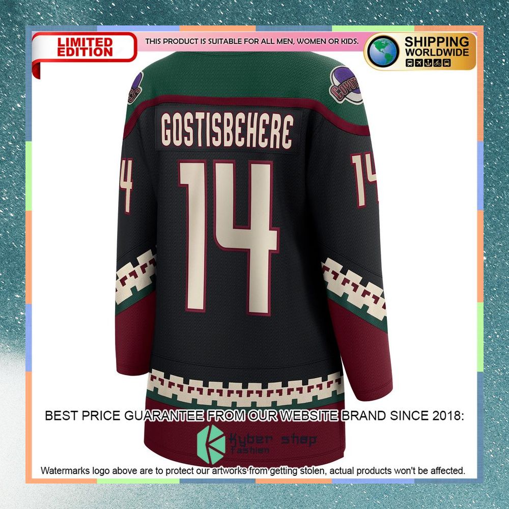 Shayne Gostisbehere Arizona Coyotes Women's Black Hockey Jersey 7 Shayne Gostisbehere Arizona Coyotes Women's Black Hockey Jersey word2
