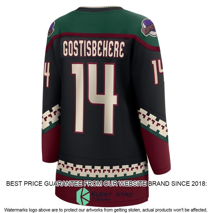 Shayne Gostisbehere Arizona Coyotes Women's Black Hockey Jersey 3 Shayne Gostisbehere Arizona Coyotes Women's Black Hockey Jersey word2