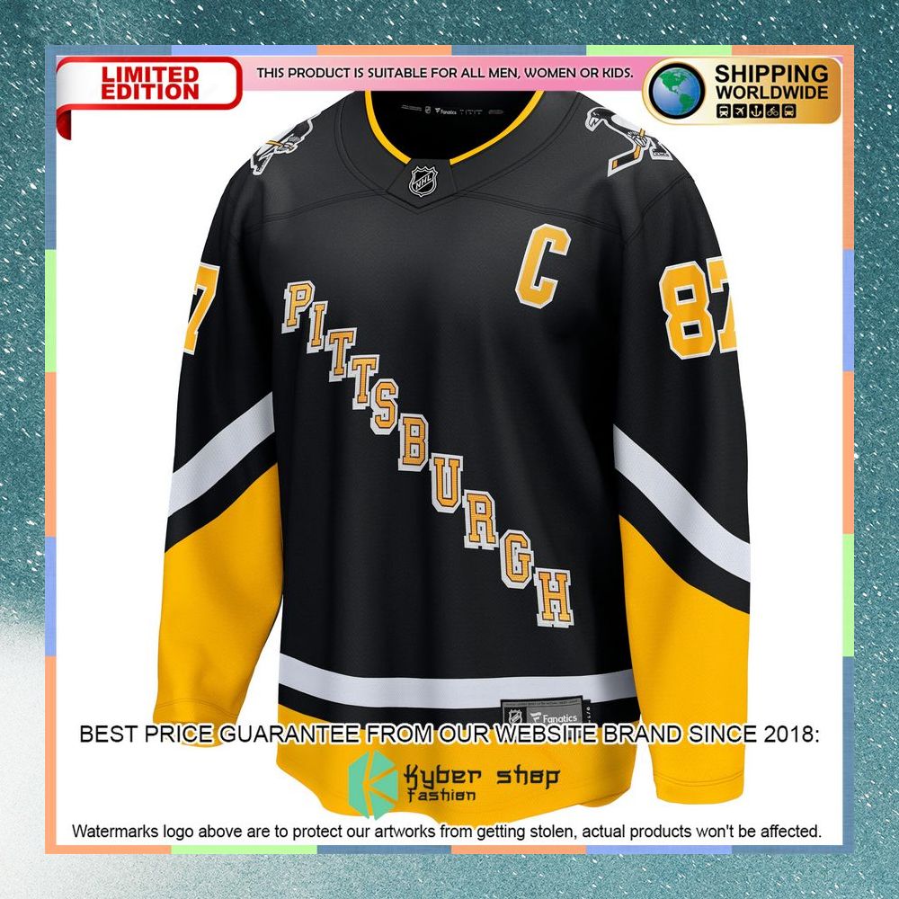 Sidney Crosby Pittsburgh Penguins 2021 22 Alternate Premier Black Hockey Jersey 6 Sidney Crosby Pittsburgh Penguins 2021 22 Alternate Premier Black Hockey Jersey word1