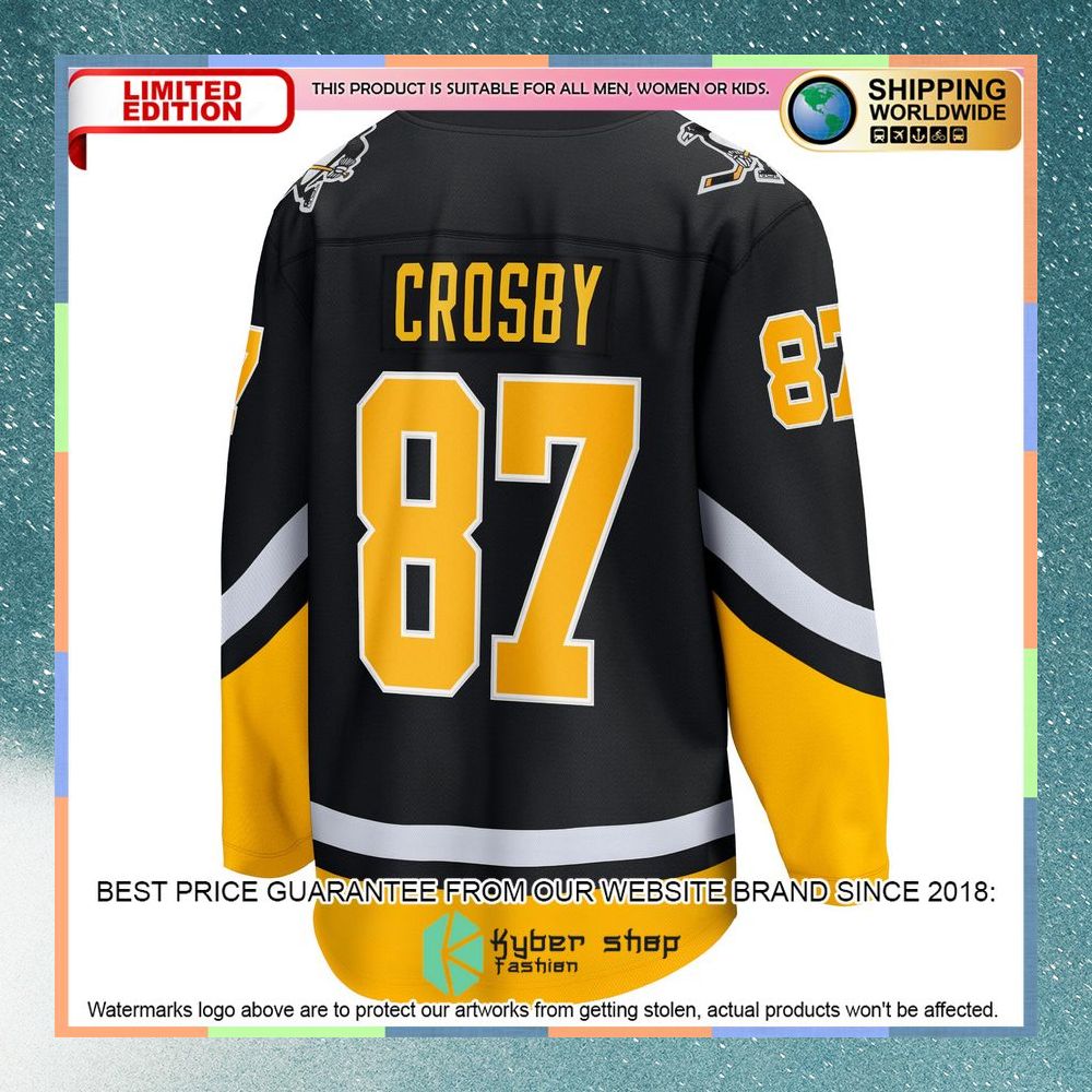 Sidney Crosby Pittsburgh Penguins 2021 22 Alternate Premier Black Hockey Jersey 7 Sidney Crosby Pittsburgh Penguins 2021 22 Alternate Premier Black Hockey Jersey word1