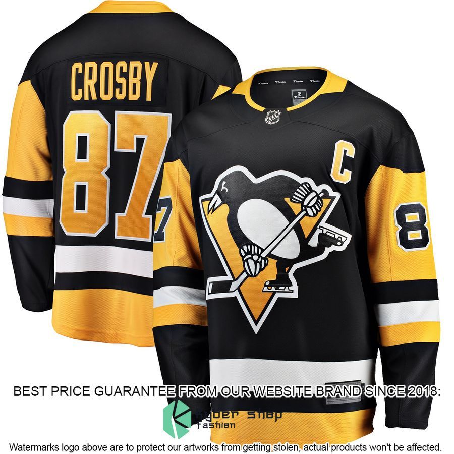 Sidney Crosby Pittsburgh Penguins Black Hockey Jersey