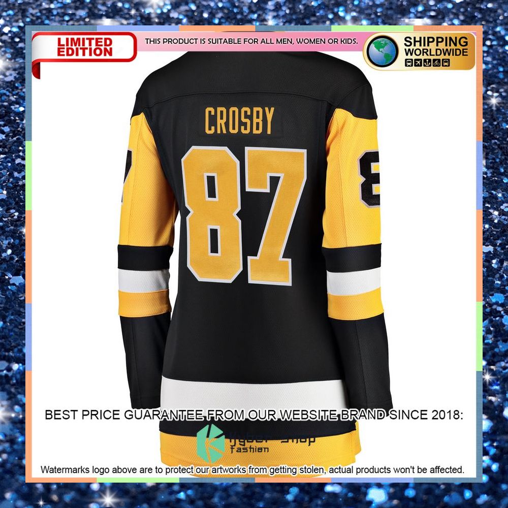 Sidney Crosby Pittsburgh Penguins Women's Home Black Hockey Jersey 7 Sidney Crosby Pittsburgh Penguins Women's Home Black Hockey Jersey word2