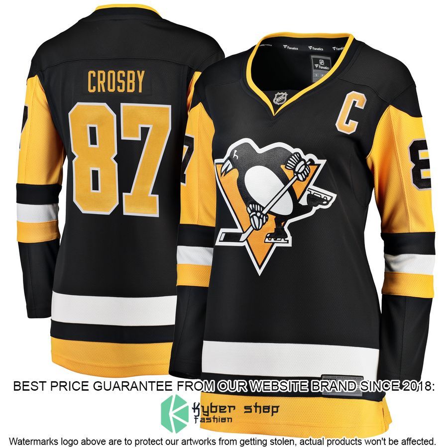 Sidney Crosby Pittsburgh Penguins Women's Home Black Hockey Jersey 4 Sidney Crosby Pittsburgh Penguins Women's Home Black Hockey Jersey word2