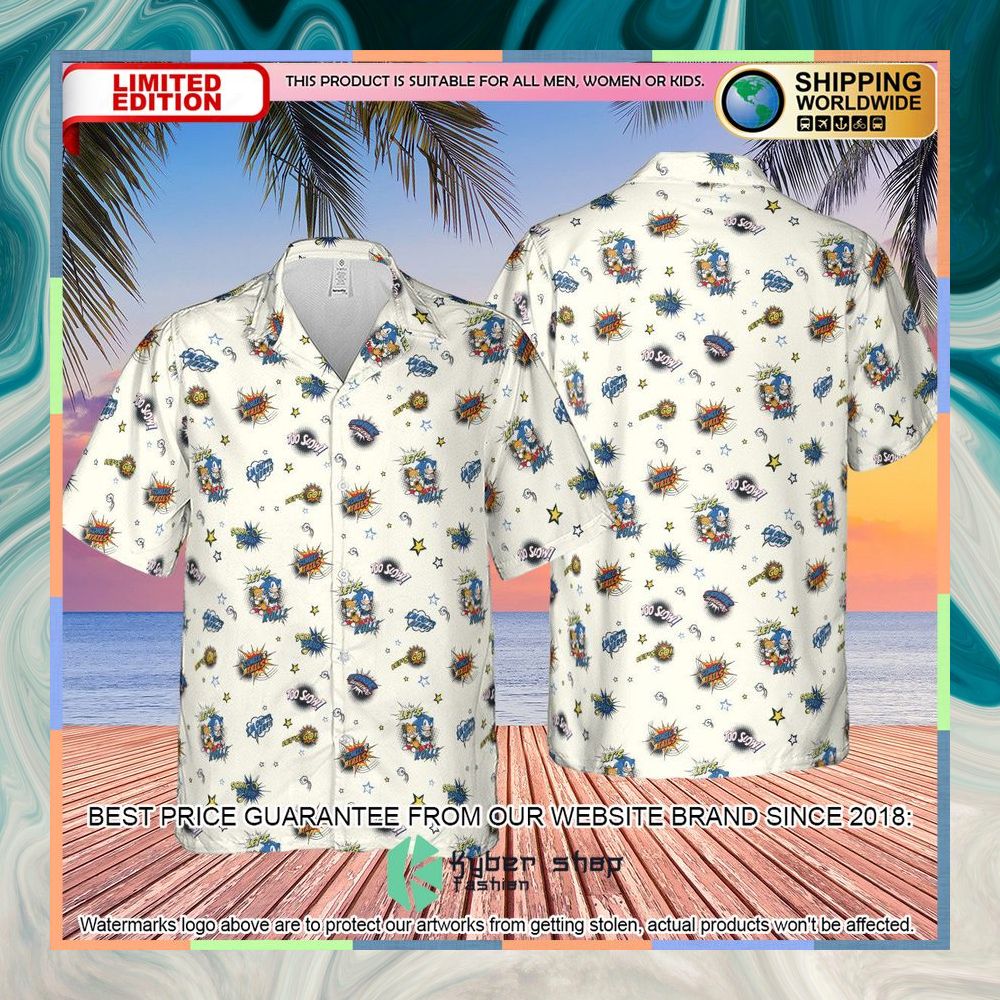 Sonic The Hedgehog Pattern Hawaiian Shirt 8 Sonic The Hedgehog Pattern Hawaiian Shirt word2