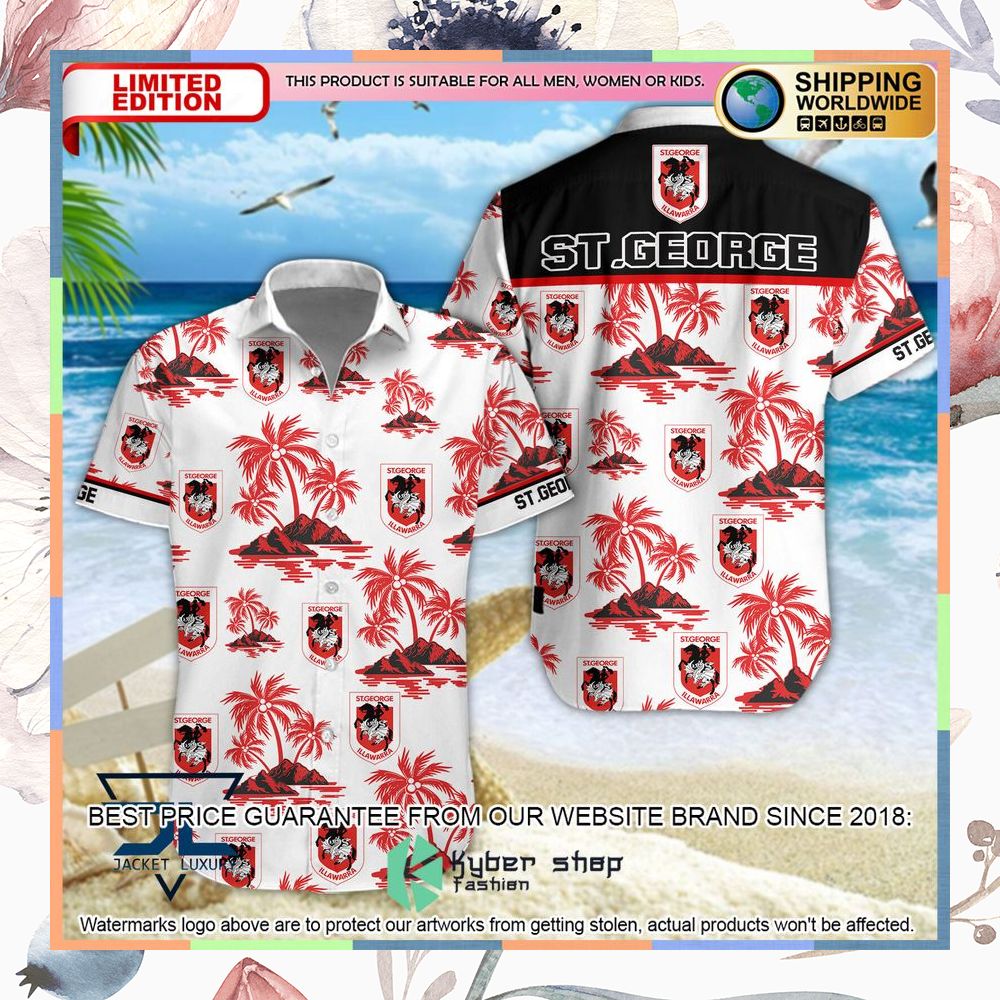 St. George Illawarra Dragons Hawaiian Shirt, Shorts 5 St. George Illawarra Dragons Hawaiian Shirt, Shorts word2