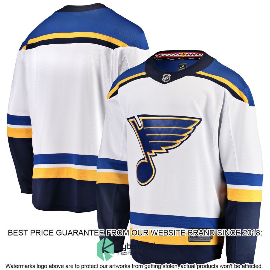 St. Louis Blues Breakaway Away White Hockey Jersey 4 St. Louis Blues Breakaway Away White Hockey Jersey word2