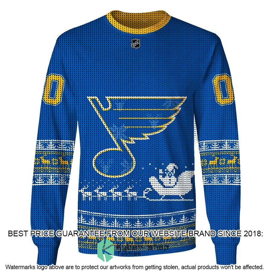 St. Louis Blues Christmas CUSTOM blue Shirt, Hoodie 3 St. Louis Blues Christmas CUSTOM blue Shirt, Hoodie word2