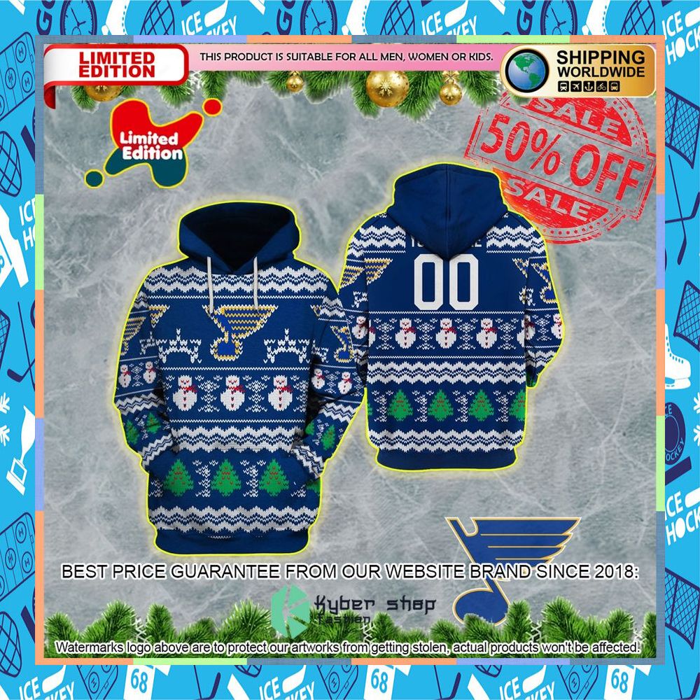 St. Louis Blues X-mas CUSTOM Shirt, Hoodie 7 St. Louis Blues X-mas CUSTOM Shirt, Hoodie word2